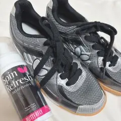 美品 butterfly バタフライ 卓球 シューズ 22.5