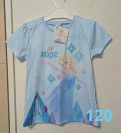 新品タグ付　アナと雪の女王　エルサ Tシャツ（120）のサムネイル