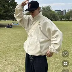 【最終値下げ】nugu LUIJOIE ショートワイドモッズコート アイボリー