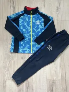 umbro ジャージ 上下セット上130cm 下120cm青/紺/赤アンブロ