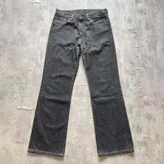 Levi's 517 日本製 W32 L33 ブーツカット フレアブラックデニム - メルカリ