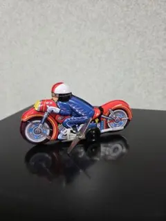 昭和 レトロ ブリキ バイク ライダー ゼンマイ 箱付 - メルカリ