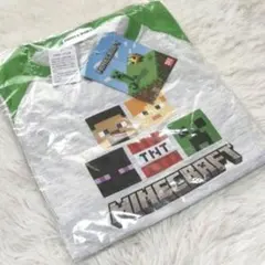 Ｒ　マインクラフト　半袖パジャマ五分丈パンツ部屋着ルームウェア夏物キッズ140