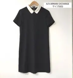 アルマーニエクスチェンジ　襟付き　ブラックワンピース　サイズ0 /Sのサムネイル