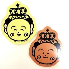 《非売品》コジコジ　ザナンセンスワールド　ノベルティ　ステッカー　黄色&オレンジ