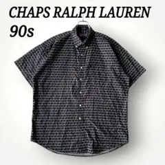 超希少 90s CHAPS ラルフローレン 半袖 BDシャツ 絣模様 和柄