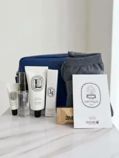 Diptyque カタール航空 ポーチ＆アメニティ 2点セット - メルカリ