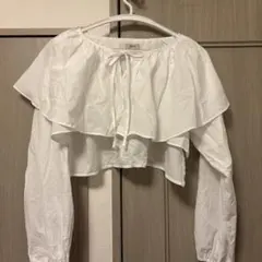 flower レイヤードカラーブラウス