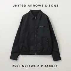 【試着のみ】ユナイテッドアローズ＆サンズ 25SS ジップジャケット 黒 M