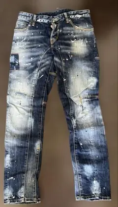 ディースクエアード2 DSQUARED2 デニム　ジーンズ　ダメージ　ペイント