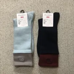 【新品】ユニクロ　jw anderson ソックス 27-29cm ２足　青紺