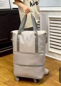 専用　美品　キャリー付きトートバッグ 　大容量　折りたたみ式