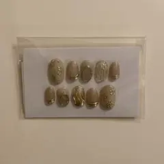 ネイルチップ 振袖 成人式 マグネット フラワー