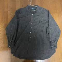 古着　ポロバイラルフローレン　シャツ　ロングシャツ