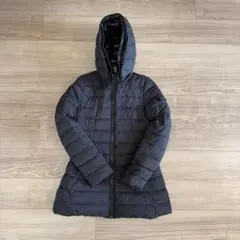TATRAS フード付きダークグレー長袖ダウンジャケットのサムネイル