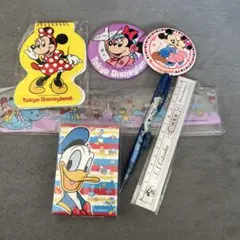 未使用⭐️昭和レトロTokyo Disneyland 文房具セット 7点