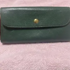 ダークグリーン レザー 長財布