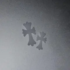 クロム ネイルパーツ ホワイト 十字架 マット