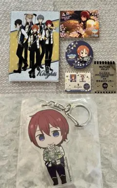 あんスタ！　月永レオ　切手風　ステッカー　朱桜司　ブロマイド　アニメイトカフェ