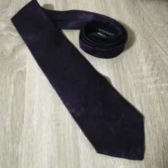 イブサンローラン　パープル　 シルク ネクタイ