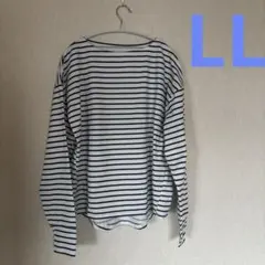 【新品】しまむら　LLサイズ　ボーダー柄 長袖ラッシュガード水陸両用