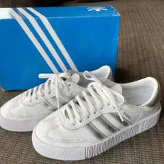 アディダス オリジナルス サンバ ローズ スニーカー 厚底 22cm