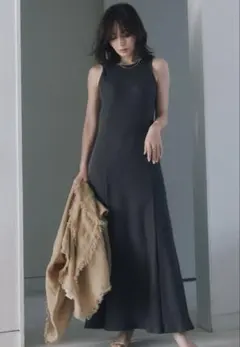 OUR WACOL×anuans/カップインマーメイドリブカットワンピース