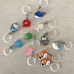 海のいきもの　めじるしチャーム　めじるしアクセサリー　１１点セット