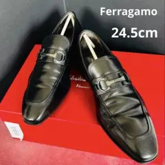 美品 Salvatore Ferragamo ガンチーニ ローファー ブラックのサムネイル