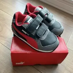 Puma ベビーシューズ 黒/赤/灰 13.0cm