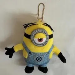 新品‼︎ミニオン キーホルダー デニムオーバーオールストラップぬいぐるみグッズ