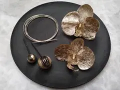 胡蝶蘭 髪飾り 結婚式 成人式 和装 卒業式 ウエディング ha233　袴　振袖