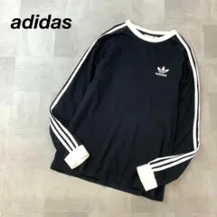 adidas アディダス トレフォイル刺繍 リンガーシャツ