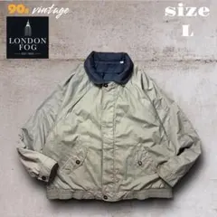 90s LONDON FOG ナイロンジャケット USAアメカジ セージグリーン