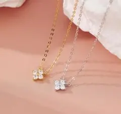 ネックレス 高級人気ラスト1✨フラワーczダイヤ シルバー925