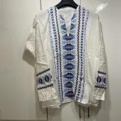 メンズ　バリ風　シャツ