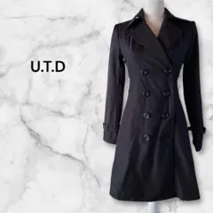 U.T.D トレンチコート 着痩せ ブラック M
