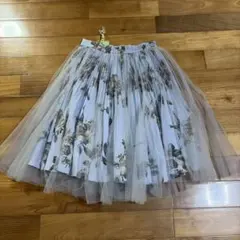 snidel 花柄 チュール フレアスカート Fのサムネイル