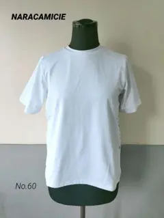 NARACAMICIE Tシャツ カットソー　半袖　M　白色　レース　美品のサムネイル
