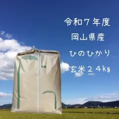 生産者直送】令和7年度 岡山県産 ひのひかり 【玄米】 24Kg - メルカリ