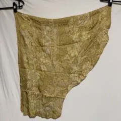 花柄 ゴールド シフォン ストール