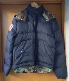 迷彩 ダウンジャケット