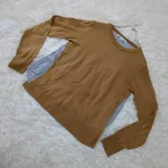 B:MING by BEAMS ストライプシャツ　ドッキング　ニット　長袖