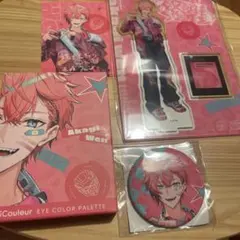 にじさんじ　赤城ウェン　コラボアイシャドウ　缶バッチ　アクスタ　ステッカー