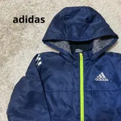 adidas アディダス　ベンチコート　キッズ　ネイビー　130-140