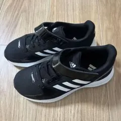 adidas 黒白 スニーカー マジックテープ付き