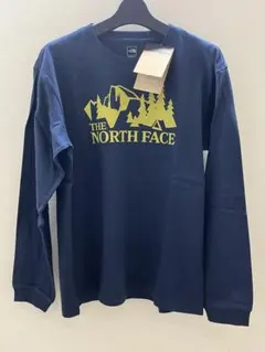 【新品タグ付き】THE NORTH FACEルーズフィット長袖Tシャツ ネイビー