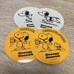 スヌーピーミュージアム　ステッカー　4枚
