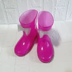 18cm ピンク 長靴 キッズ ベビー 子供用 女の子 レインブーツ 雨具