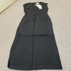 BEAMING ノースリーブシャツワンピース ダークグレー